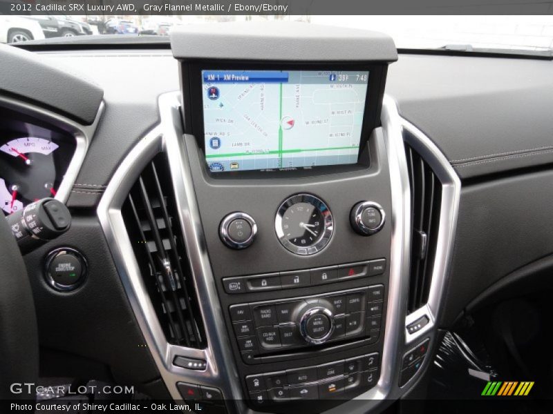 Gray Flannel Metallic / Ebony/Ebony 2012 Cadillac SRX Luxury AWD