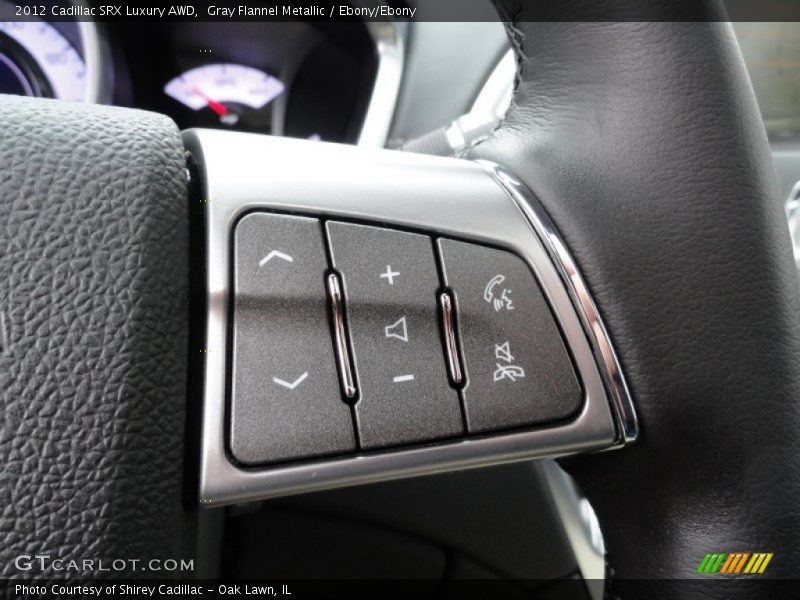 Gray Flannel Metallic / Ebony/Ebony 2012 Cadillac SRX Luxury AWD