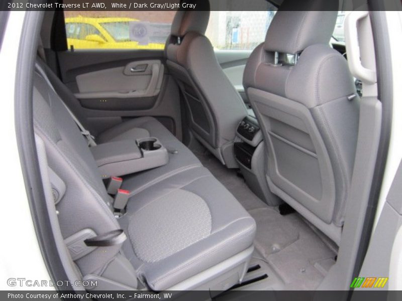 White / Dark Gray/Light Gray 2012 Chevrolet Traverse LT AWD