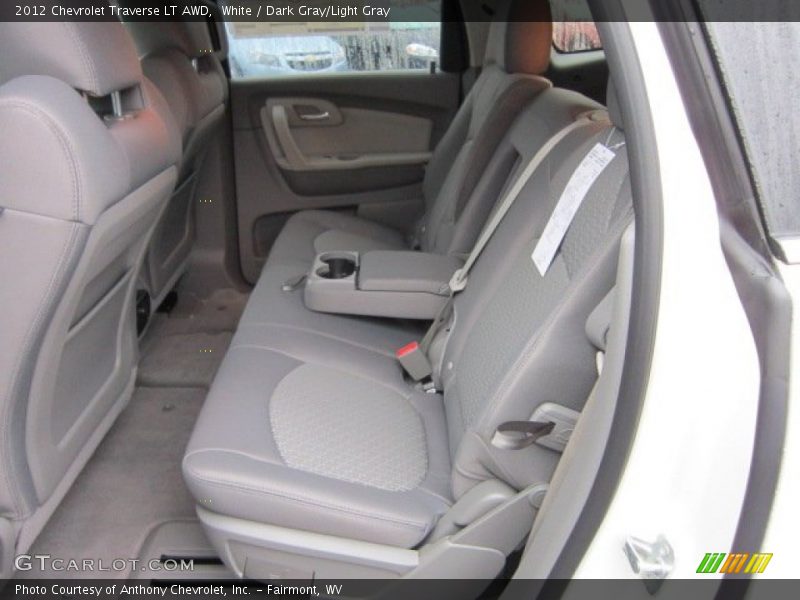 White / Dark Gray/Light Gray 2012 Chevrolet Traverse LT AWD