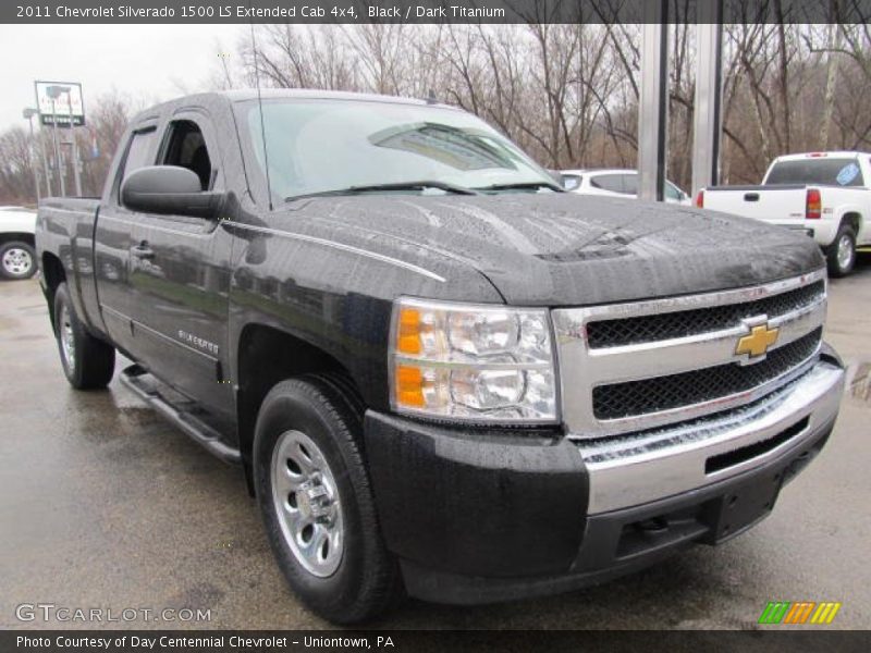 Black / Dark Titanium 2011 Chevrolet Silverado 1500 LS Extended Cab 4x4