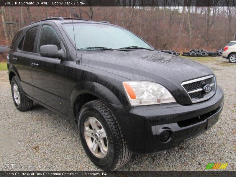 Ebony Black / Gray 2003 Kia Sorento LX 4WD