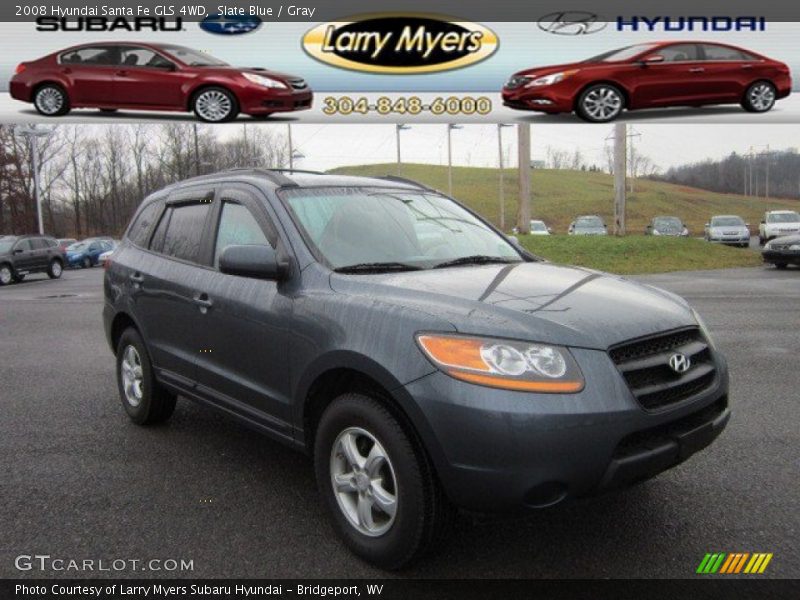 Slate Blue / Gray 2008 Hyundai Santa Fe GLS 4WD