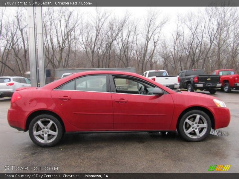 Crimson Red / Ebony 2007 Pontiac G6 V6 Sedan