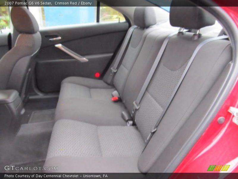 Crimson Red / Ebony 2007 Pontiac G6 V6 Sedan