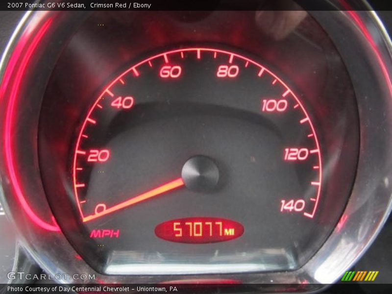 Crimson Red / Ebony 2007 Pontiac G6 V6 Sedan
