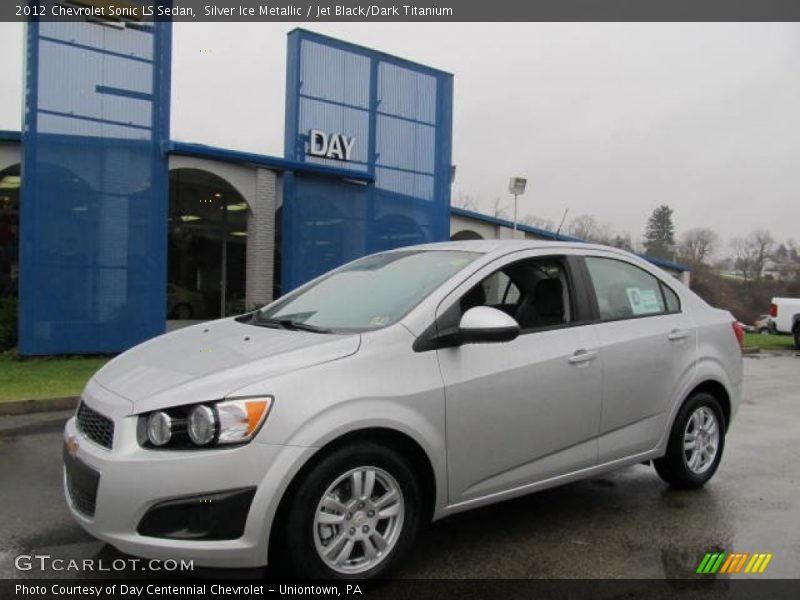 Silver Ice Metallic / Jet Black/Dark Titanium 2012 Chevrolet Sonic LS Sedan
