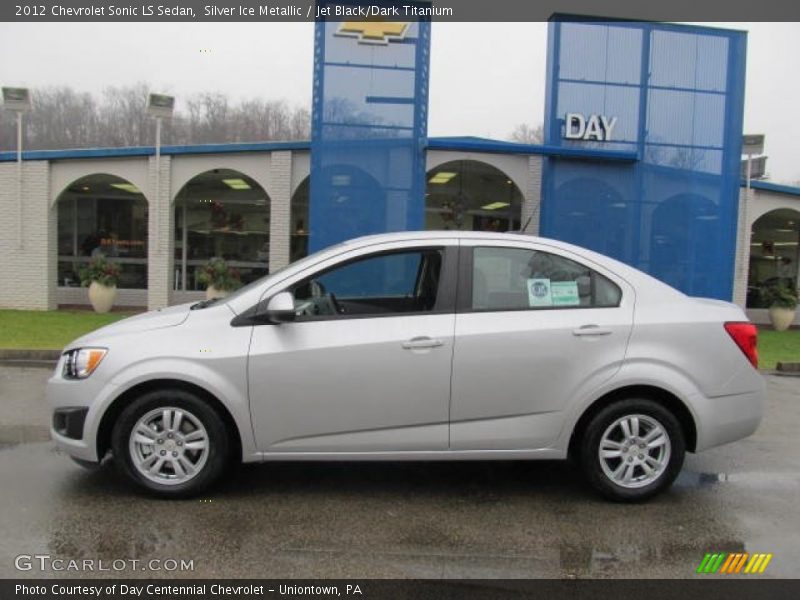 Silver Ice Metallic / Jet Black/Dark Titanium 2012 Chevrolet Sonic LS Sedan
