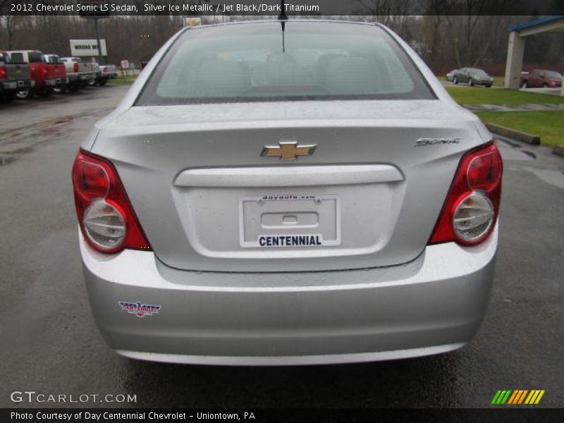 Silver Ice Metallic / Jet Black/Dark Titanium 2012 Chevrolet Sonic LS Sedan