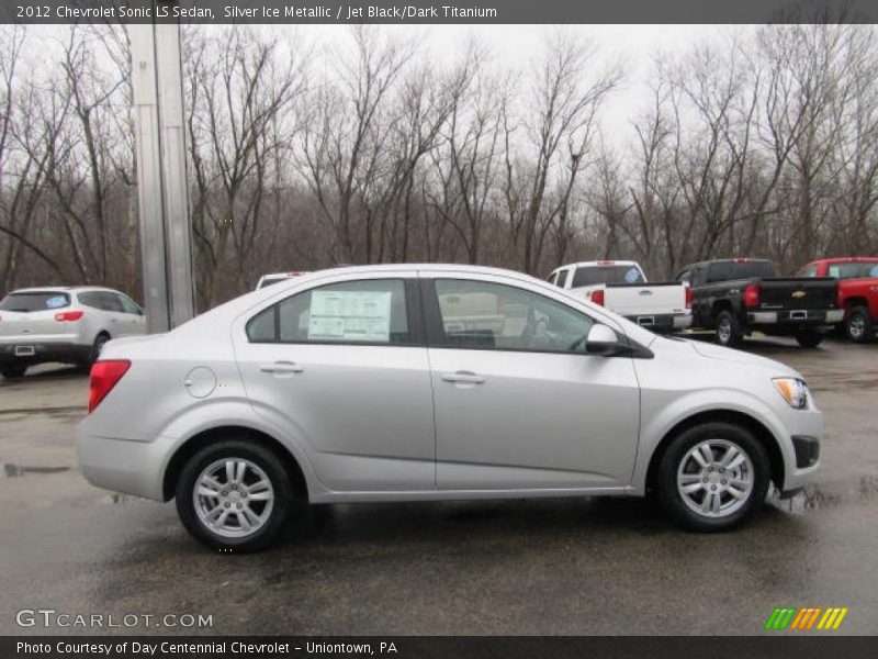 Silver Ice Metallic / Jet Black/Dark Titanium 2012 Chevrolet Sonic LS Sedan