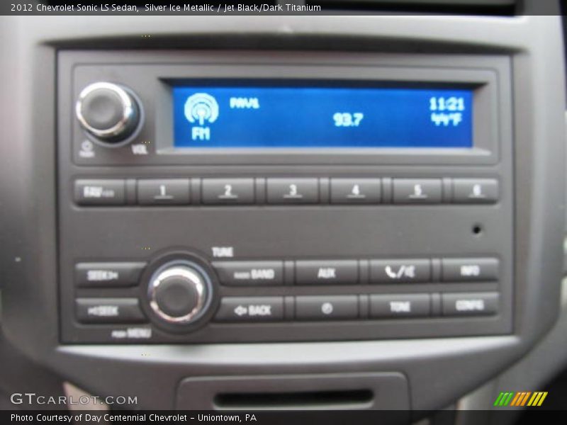 Silver Ice Metallic / Jet Black/Dark Titanium 2012 Chevrolet Sonic LS Sedan
