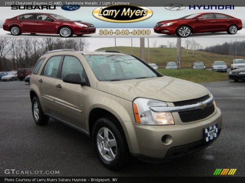 Sandstone Metallic / Light Cashmere 2007 Chevrolet Equinox LS AWD