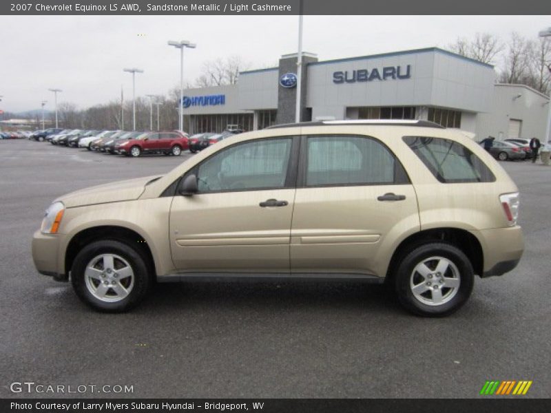 Sandstone Metallic / Light Cashmere 2007 Chevrolet Equinox LS AWD