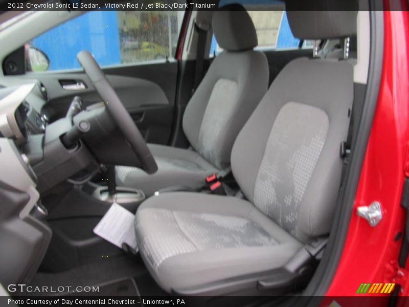 Victory Red / Jet Black/Dark Titanium 2012 Chevrolet Sonic LS Sedan