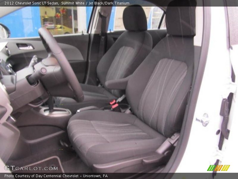 Summit White / Jet Black/Dark Titanium 2012 Chevrolet Sonic LT Sedan