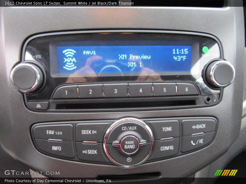 Summit White / Jet Black/Dark Titanium 2012 Chevrolet Sonic LT Sedan