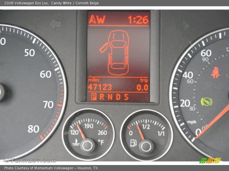 Candy White / Cornsilk Beige 2008 Volkswagen Eos Lux