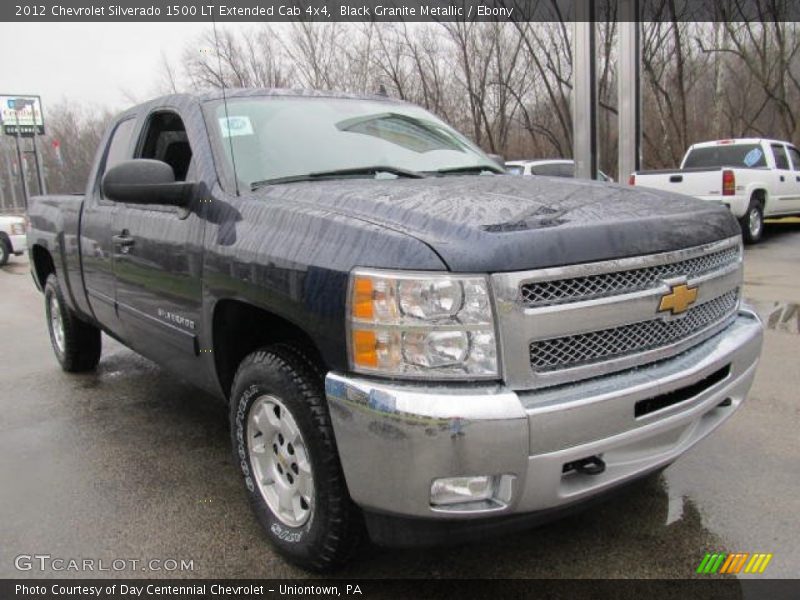 Black Granite Metallic / Ebony 2012 Chevrolet Silverado 1500 LT Extended Cab 4x4