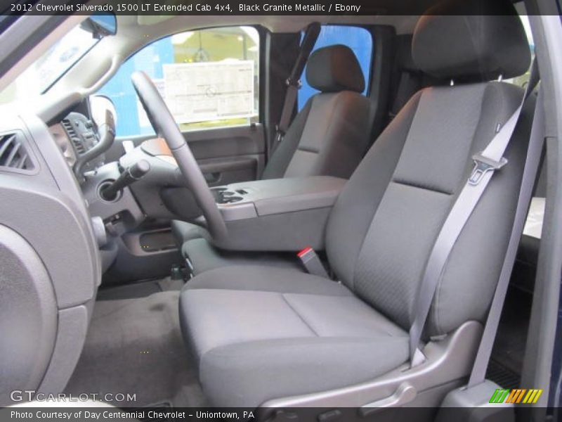 Black Granite Metallic / Ebony 2012 Chevrolet Silverado 1500 LT Extended Cab 4x4