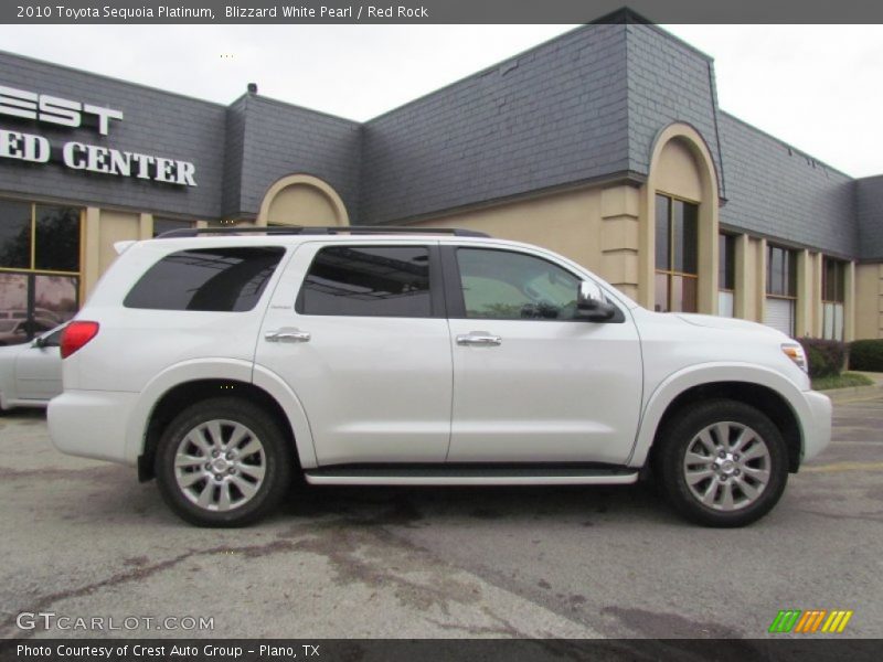 Blizzard White Pearl / Red Rock 2010 Toyota Sequoia Platinum