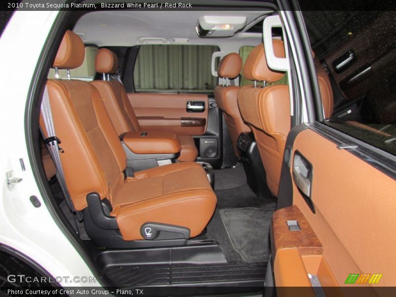 Blizzard White Pearl / Red Rock 2010 Toyota Sequoia Platinum