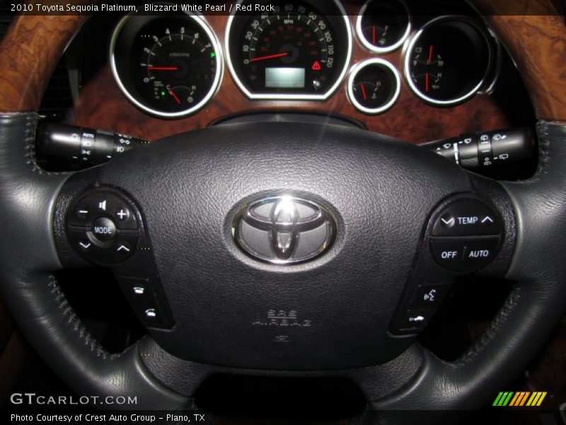 Blizzard White Pearl / Red Rock 2010 Toyota Sequoia Platinum