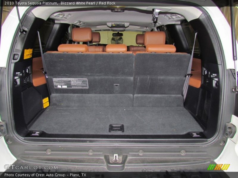 Blizzard White Pearl / Red Rock 2010 Toyota Sequoia Platinum