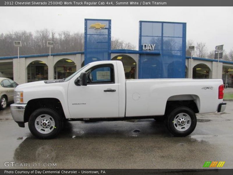 Summit White / Dark Titanium 2012 Chevrolet Silverado 2500HD Work Truck Regular Cab 4x4