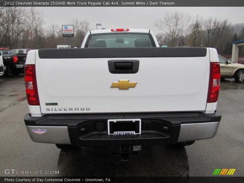 Summit White / Dark Titanium 2012 Chevrolet Silverado 2500HD Work Truck Regular Cab 4x4