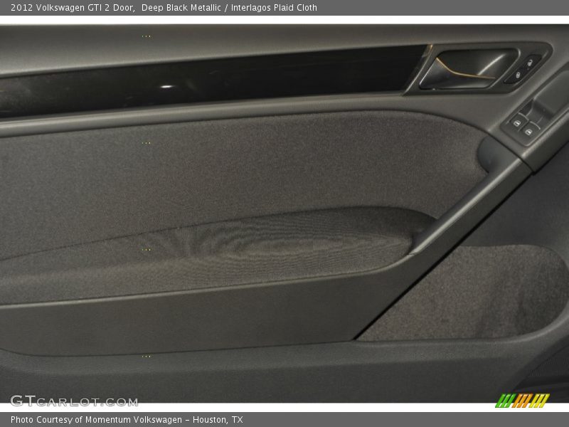 Deep Black Metallic / Interlagos Plaid Cloth 2012 Volkswagen GTI 2 Door