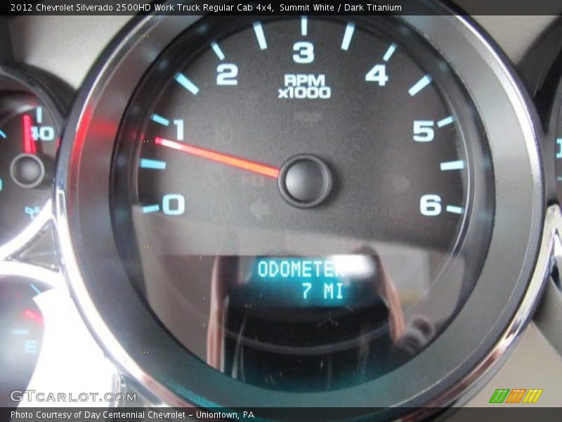 Summit White / Dark Titanium 2012 Chevrolet Silverado 2500HD Work Truck Regular Cab 4x4