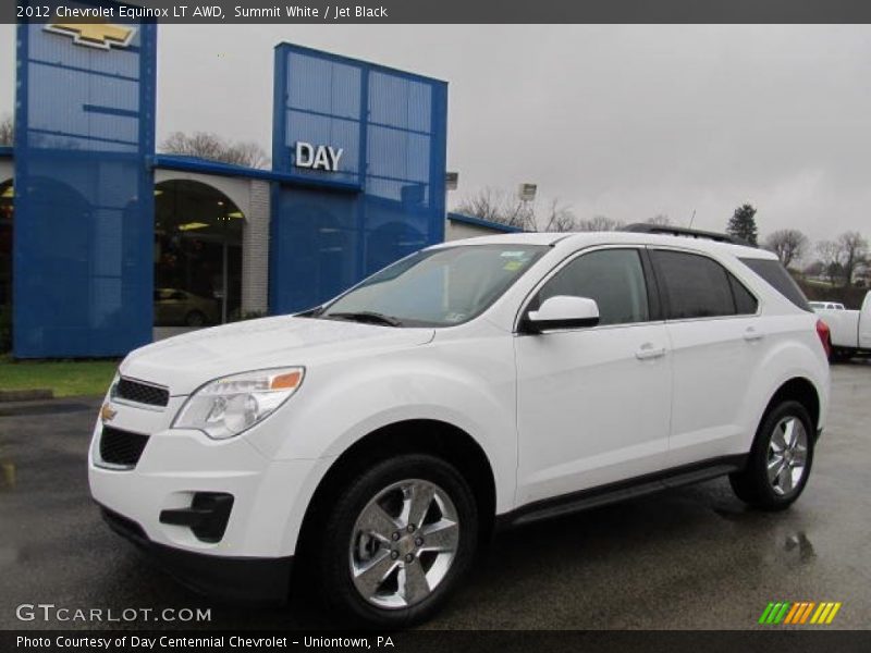 Summit White / Jet Black 2012 Chevrolet Equinox LT AWD