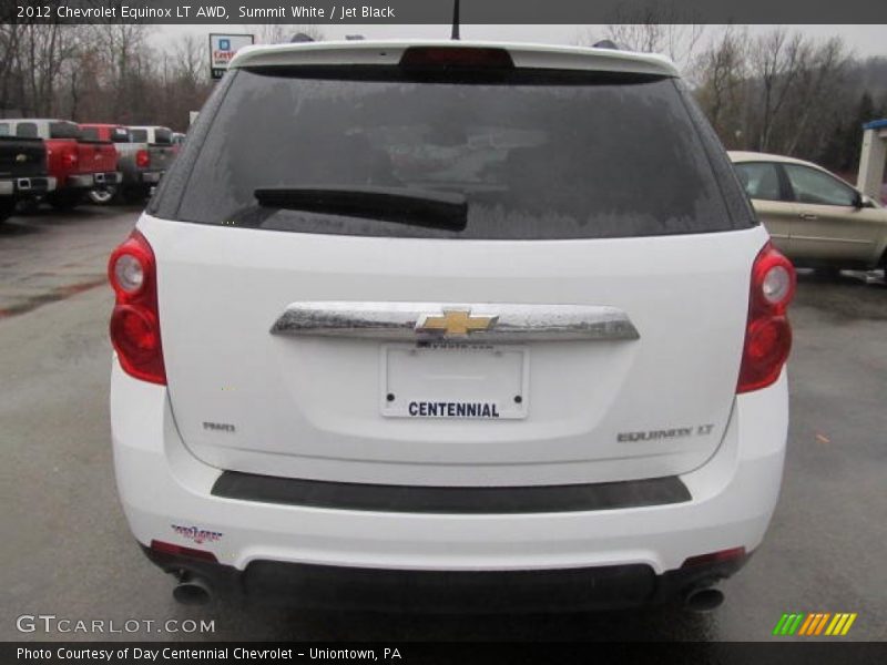 Summit White / Jet Black 2012 Chevrolet Equinox LT AWD