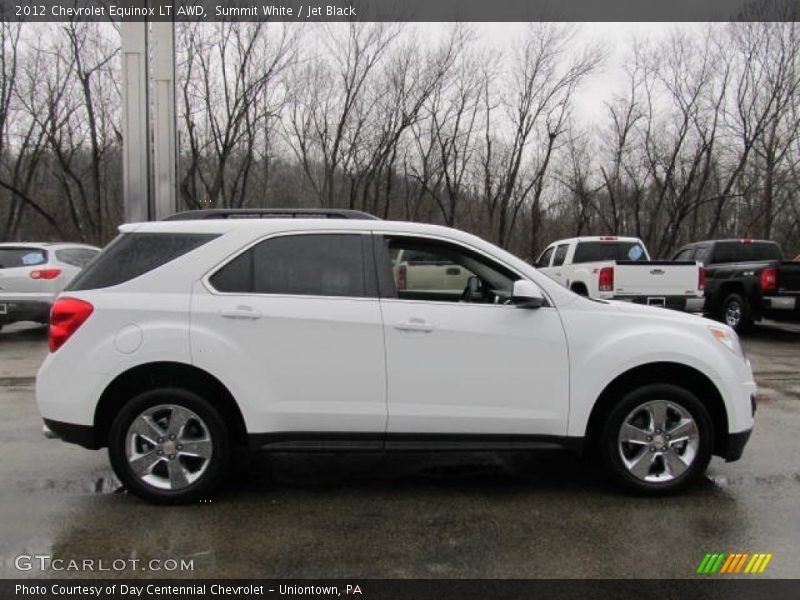 Summit White / Jet Black 2012 Chevrolet Equinox LT AWD