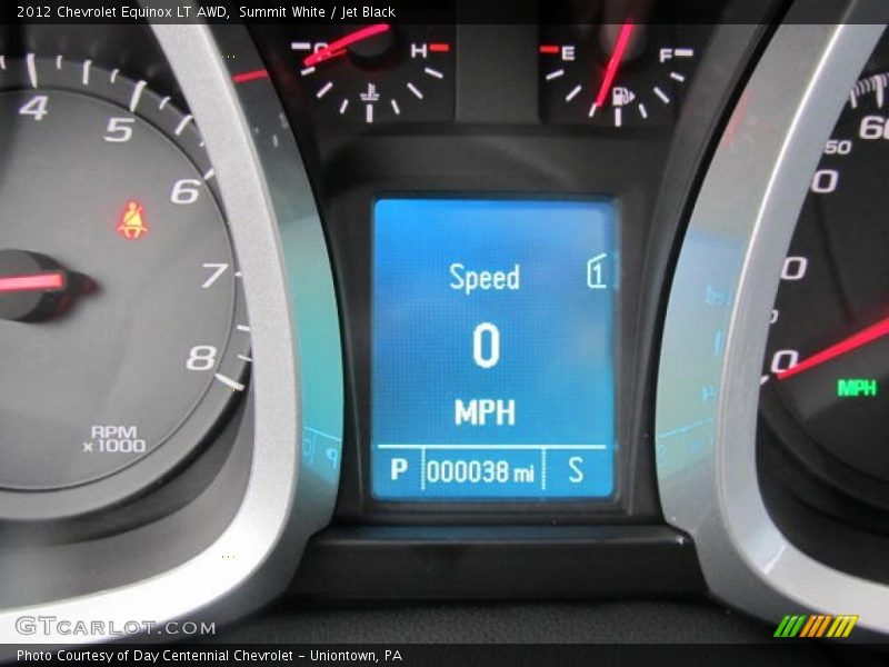 Summit White / Jet Black 2012 Chevrolet Equinox LT AWD