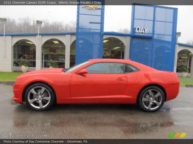 Inferno Orange Metallic / Gray 2012 Chevrolet Camaro SS/RS Coupe