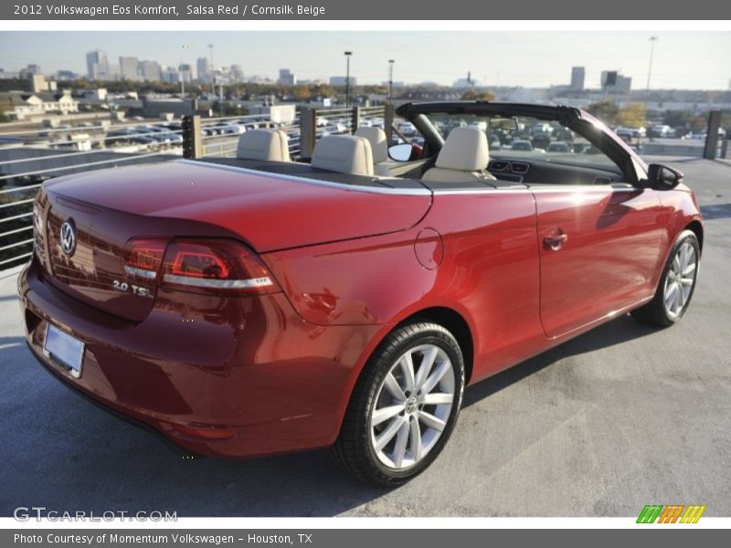 Salsa Red / Cornsilk Beige 2012 Volkswagen Eos Komfort