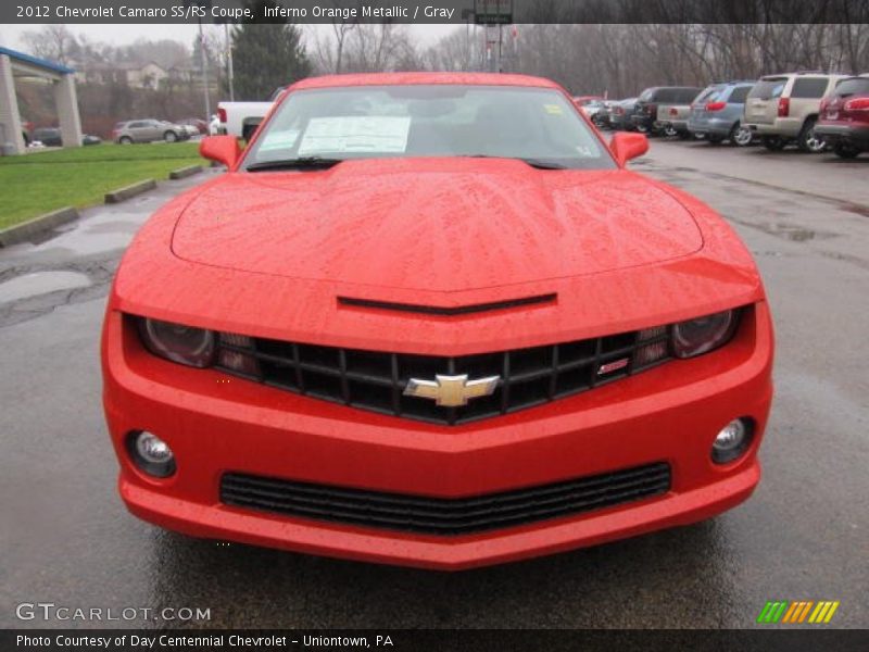 Inferno Orange Metallic / Gray 2012 Chevrolet Camaro SS/RS Coupe