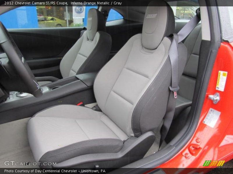Inferno Orange Metallic / Gray 2012 Chevrolet Camaro SS/RS Coupe