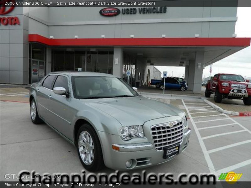 Satin Jade Pearlcoat / Dark Slate Gray/Light Graystone 2006 Chrysler 300 C HEMI