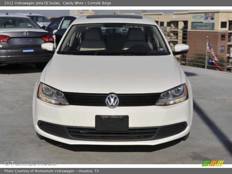 Candy White / Cornsilk Beige 2012 Volkswagen Jetta SE Sedan