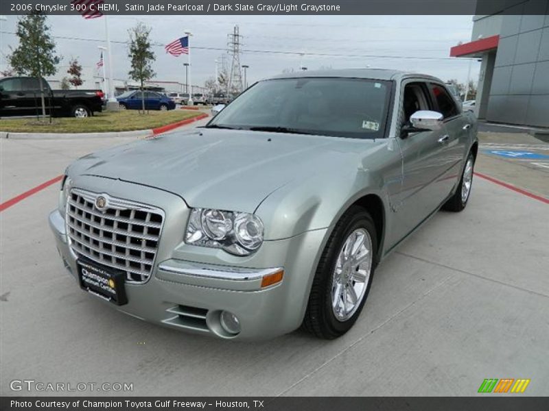 Satin Jade Pearlcoat / Dark Slate Gray/Light Graystone 2006 Chrysler 300 C HEMI
