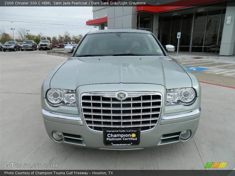 Satin Jade Pearlcoat / Dark Slate Gray/Light Graystone 2006 Chrysler 300 C HEMI