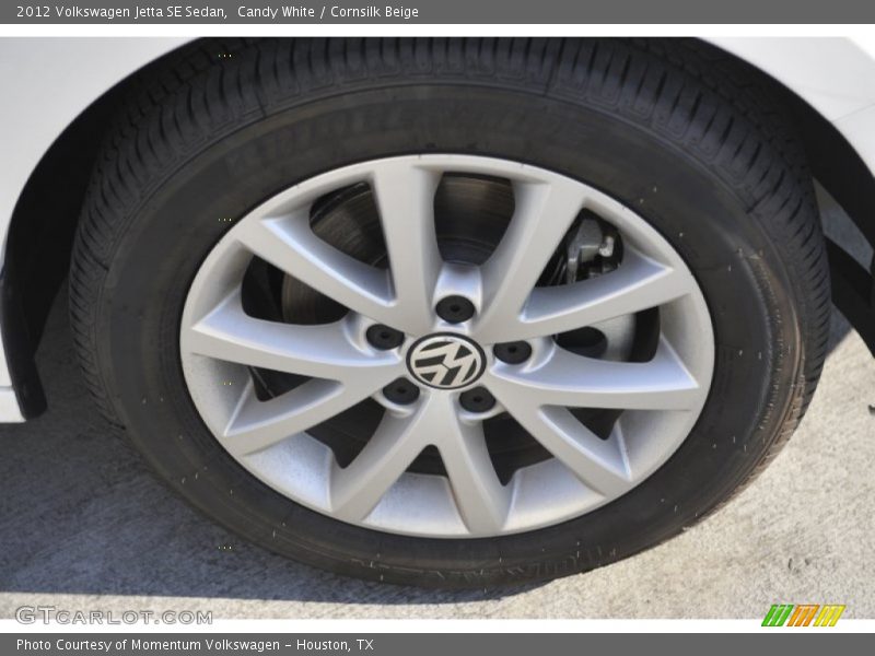Candy White / Cornsilk Beige 2012 Volkswagen Jetta SE Sedan