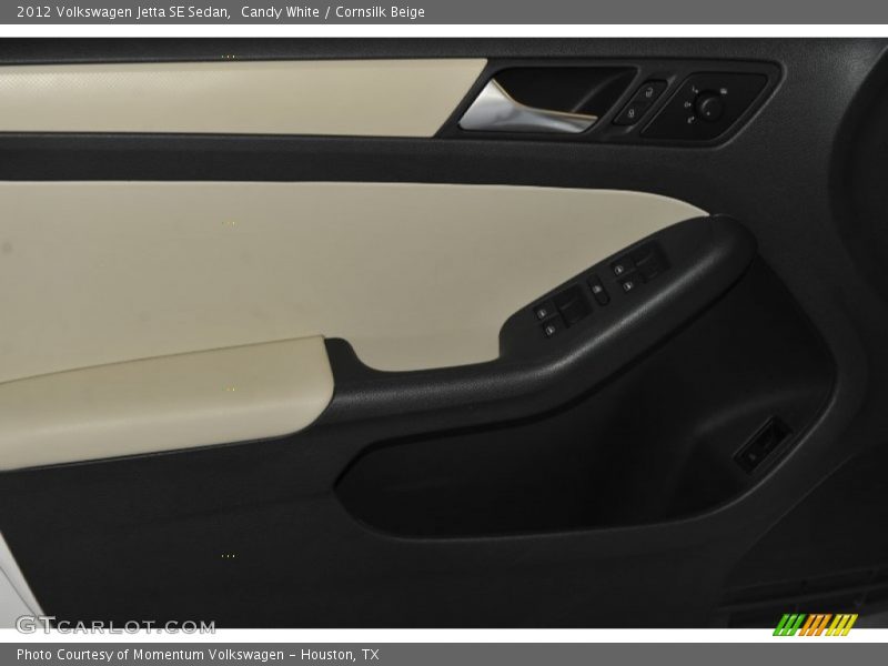 Candy White / Cornsilk Beige 2012 Volkswagen Jetta SE Sedan