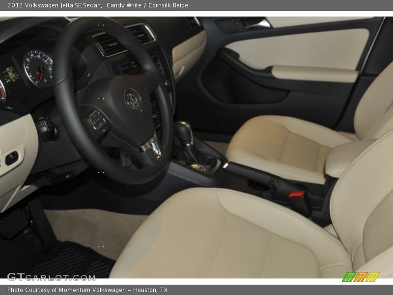 Candy White / Cornsilk Beige 2012 Volkswagen Jetta SE Sedan