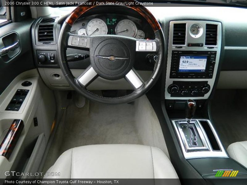 Satin Jade Pearlcoat / Dark Slate Gray/Light Graystone 2006 Chrysler 300 C HEMI