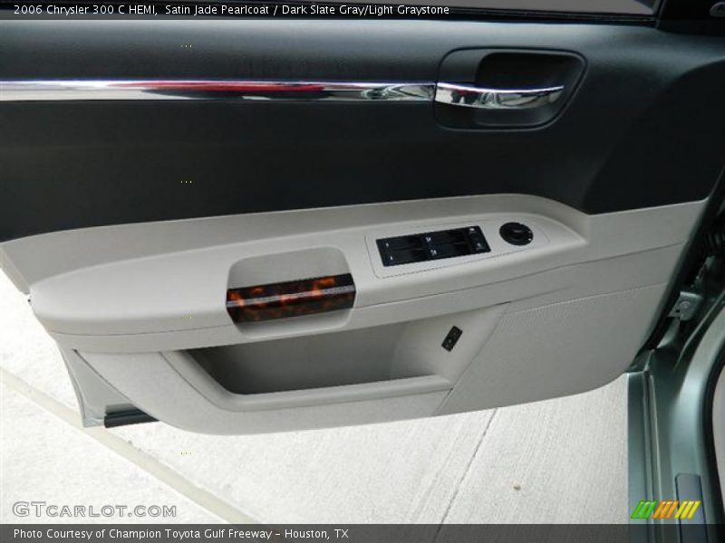Satin Jade Pearlcoat / Dark Slate Gray/Light Graystone 2006 Chrysler 300 C HEMI