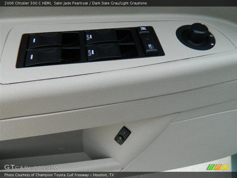Satin Jade Pearlcoat / Dark Slate Gray/Light Graystone 2006 Chrysler 300 C HEMI