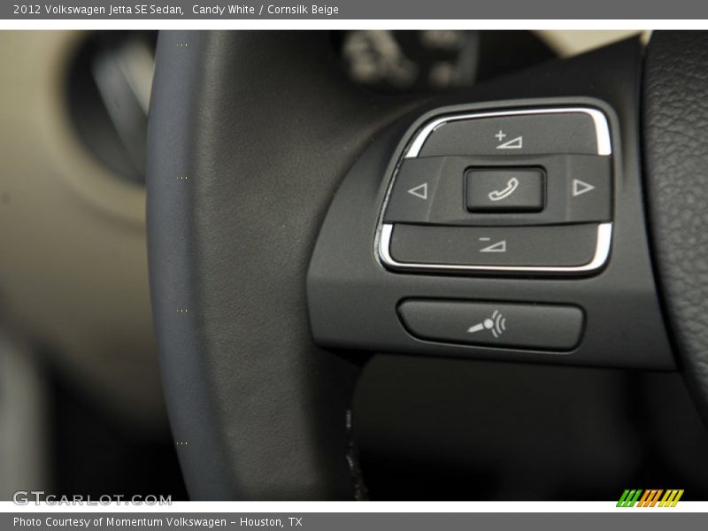 Candy White / Cornsilk Beige 2012 Volkswagen Jetta SE Sedan